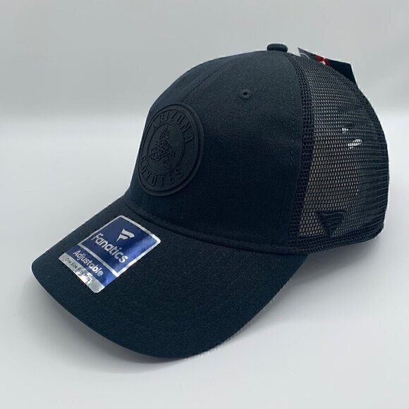 Arizona Coyotes NHL Black Fanatics Relaxed Fit Snapback Trucker Hat New - Picture 1 of 7